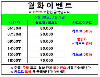 월,화이벤트(25.06.30~07.01)까지